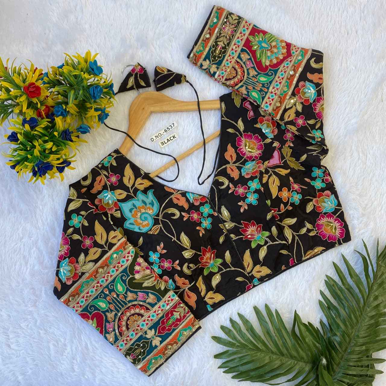 Buy Fancy & Trendy Crepe Viscose Position Print Blouse Online – BlouseLine BL 6537