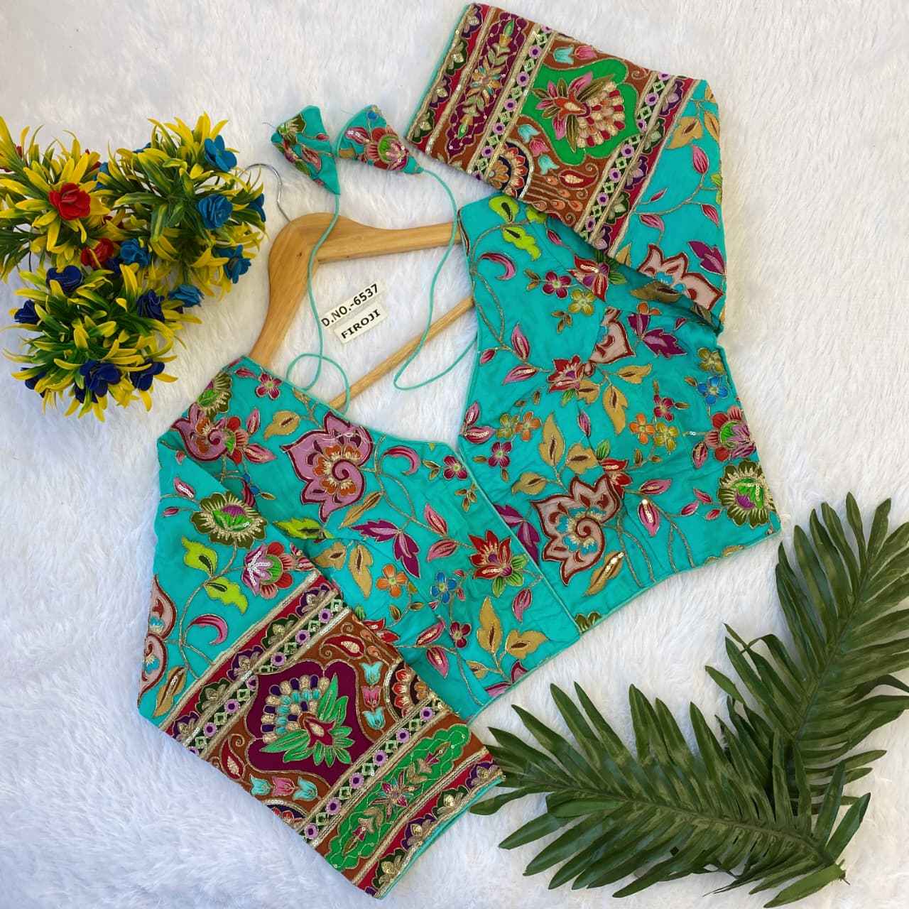 Buy Fancy & Trendy Crepe Viscose Position Print Blouse Online – BlouseLine BL 6537