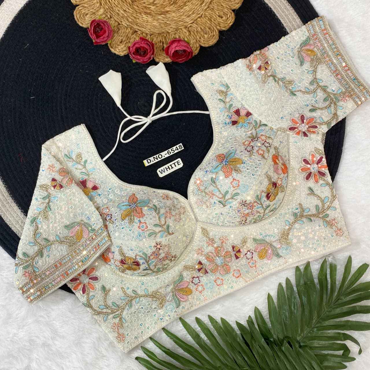 Buy Fox Georgette Embroidery Blouse Online – BlouseLine BL 6548