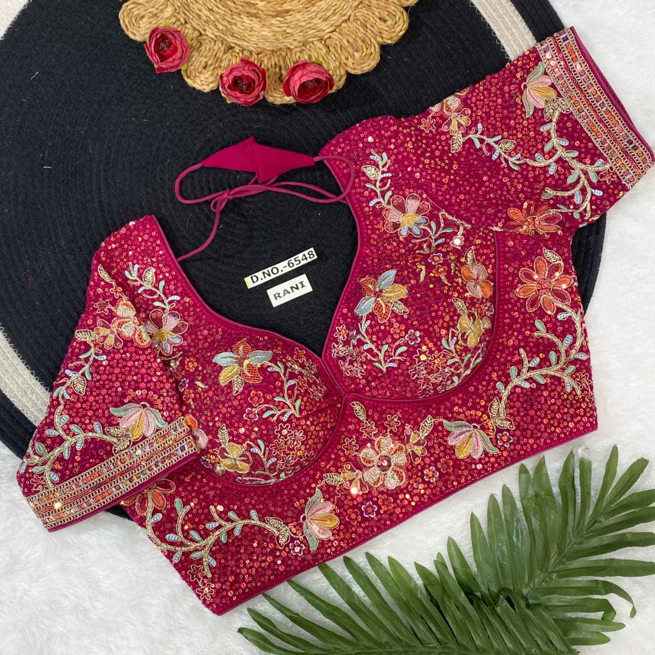 Buy Fox Georgette Embroidery Blouse Online – BlouseLine BL 6548