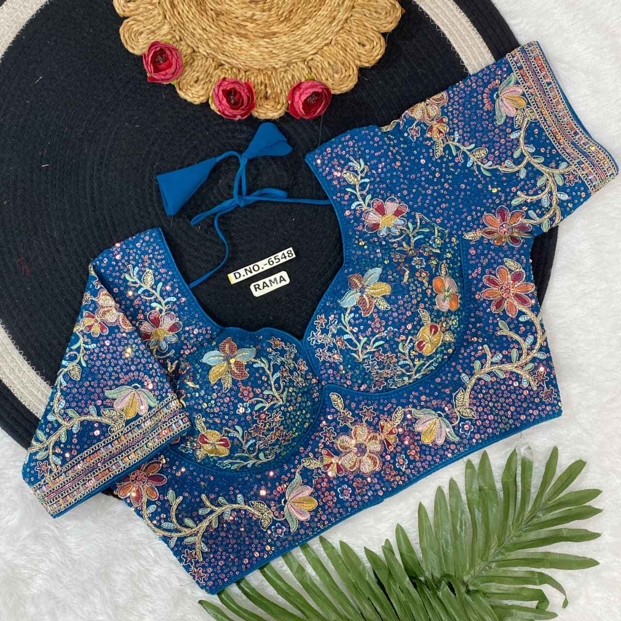 Buy Fox Georgette Embroidery Blouse Online – BlouseLine BL 6548