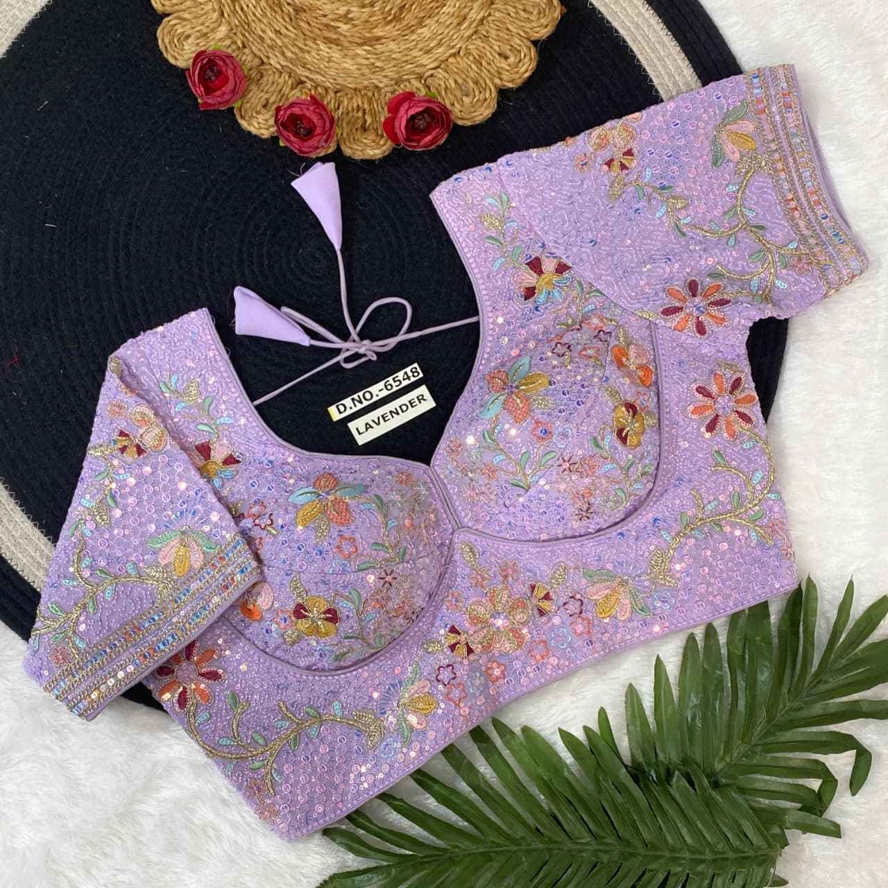 Buy Fox Georgette Embroidery Blouse Online – BlouseLine BL 6548