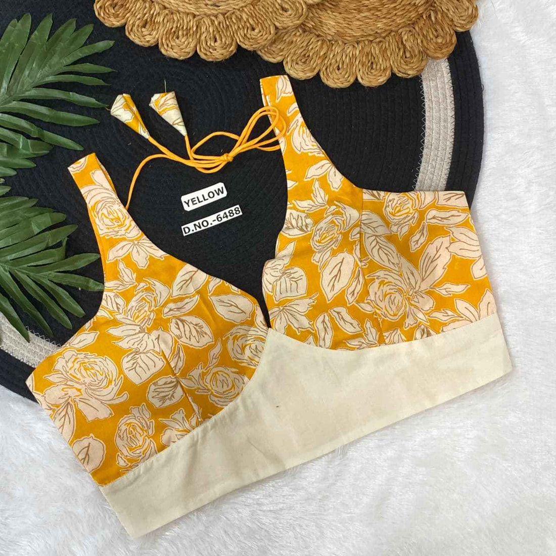 Fancy Khadi Cotton Blouse Exporter & Dealer – BlouseLine BL 6488