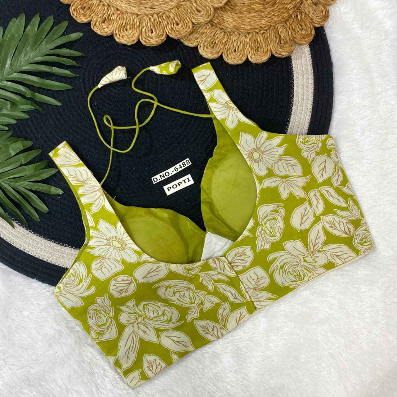 Fancy Khadi Cotton Blouse Exporter & Dealer – BlouseLine BL 6488