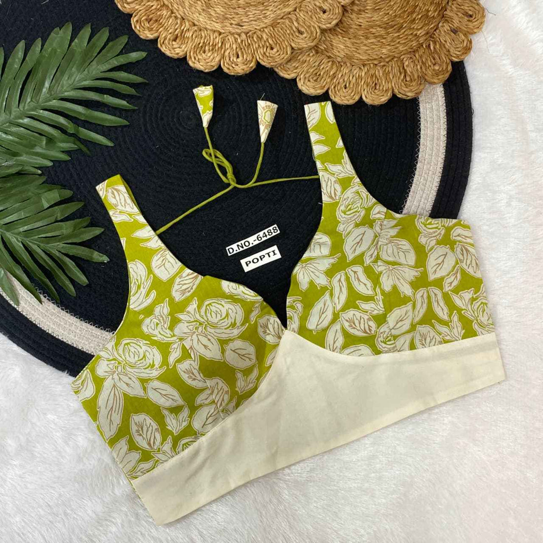 Fancy Khadi Cotton Blouse Exporter & Dealer – BlouseLine BL 6488