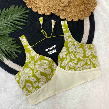 Fancy Khadi Cotton Blouse Exporter & Dealer – BlouseLine BL 6488