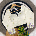 Latest Khadi Embroidery Blouse Wholesaler & Dealer in Surat – BlouseLine BL 6586