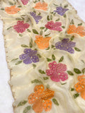 Buy Organza Dupatta Online – BlouseLine | Handprint & Embroidery Dupatta 2.50 Mtr