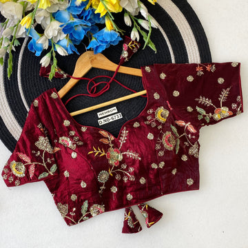 Fendi Silk Zari & Sequins Work blouse - BL 6733