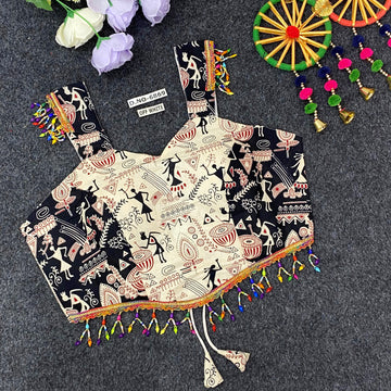 Navratri Spaghetti Cotton Print - BL 6869