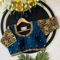 Fancy Maggam Handwork Silk Saree Blouse Designs - BL 6647