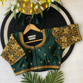 Fancy Maggam Handwork Silk Saree Blouse Designs - BL 6647