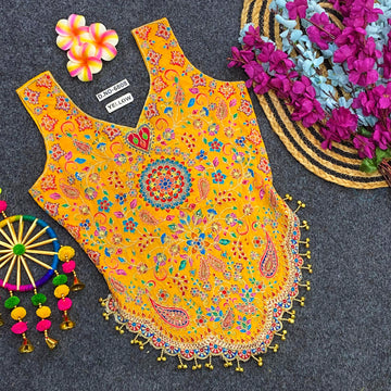 Navratri Kedia Style Long Spaghetti Blouse - BL 6808