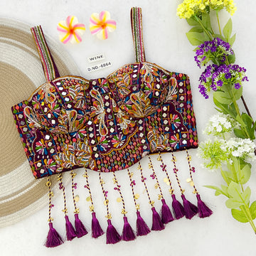 Navratri Designer Latkan Corset Blouse - BL 6864