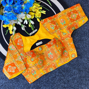 Jacquard Readymade Fancy Blouse - BL 6652