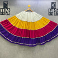 Off White–Mustard Yellow–Rani Pink–Purple