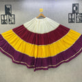 Off White–Maroon–Mustard Yellow–Wine