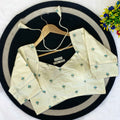 OFF White Khadi Cotton Designer Blouse | Wedding & Festive Wear - BN 6567