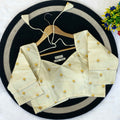OFF White Khadi Cotton Designer Blouse | Wedding & Festive Wear - BN 6567