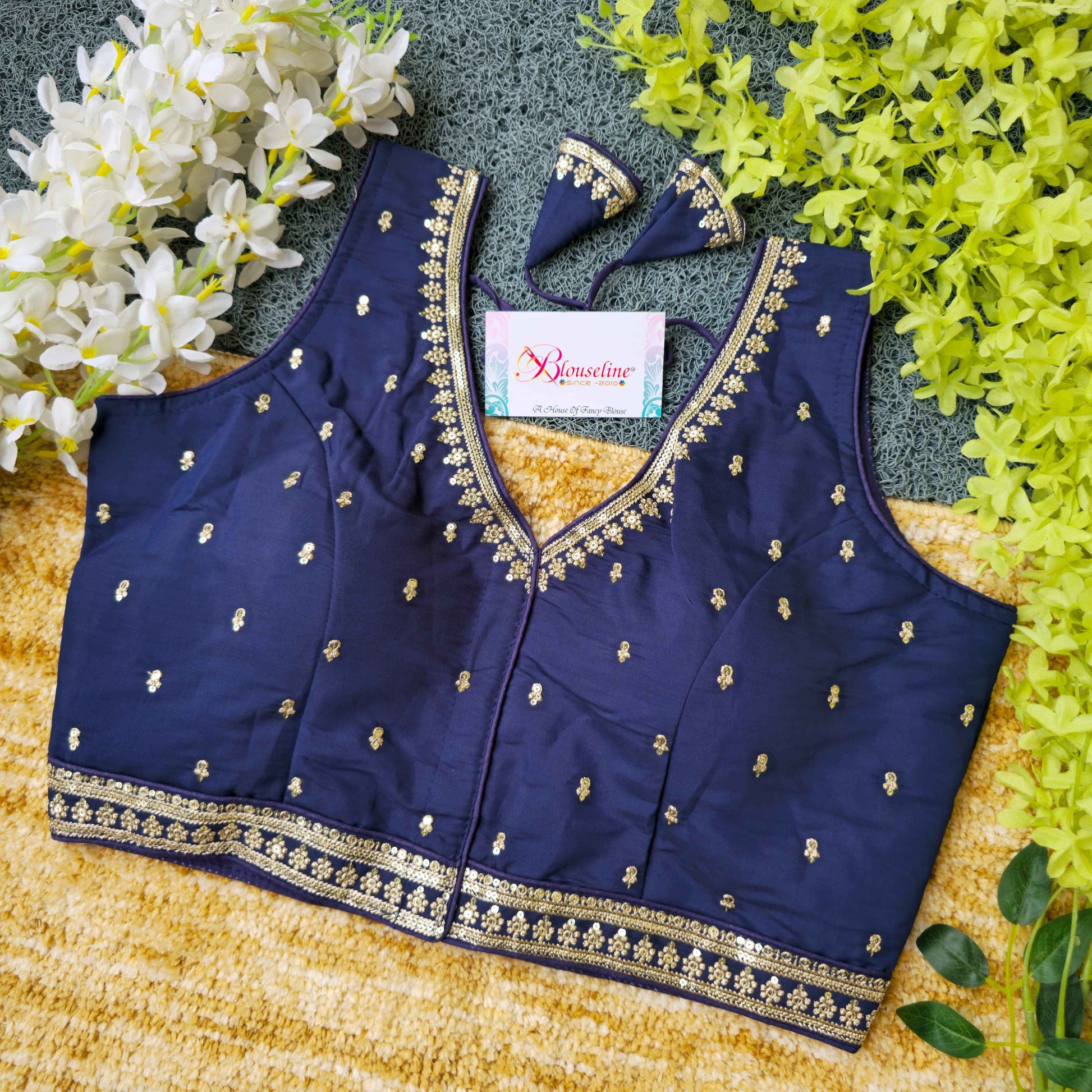 Trendy Slub Silk Embroidery Blouse Collection at Wholesale Prices
