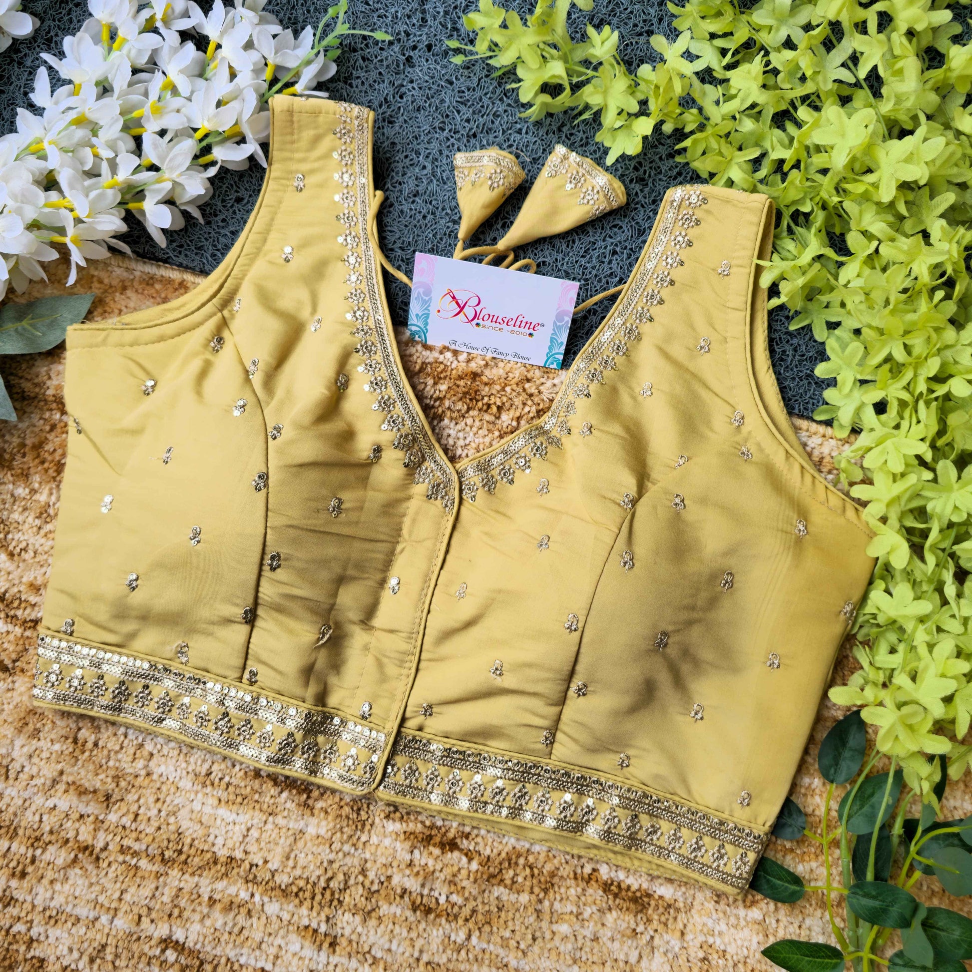 Trendy Slub Silk Embroidery Blouse Collection at Wholesale Prices