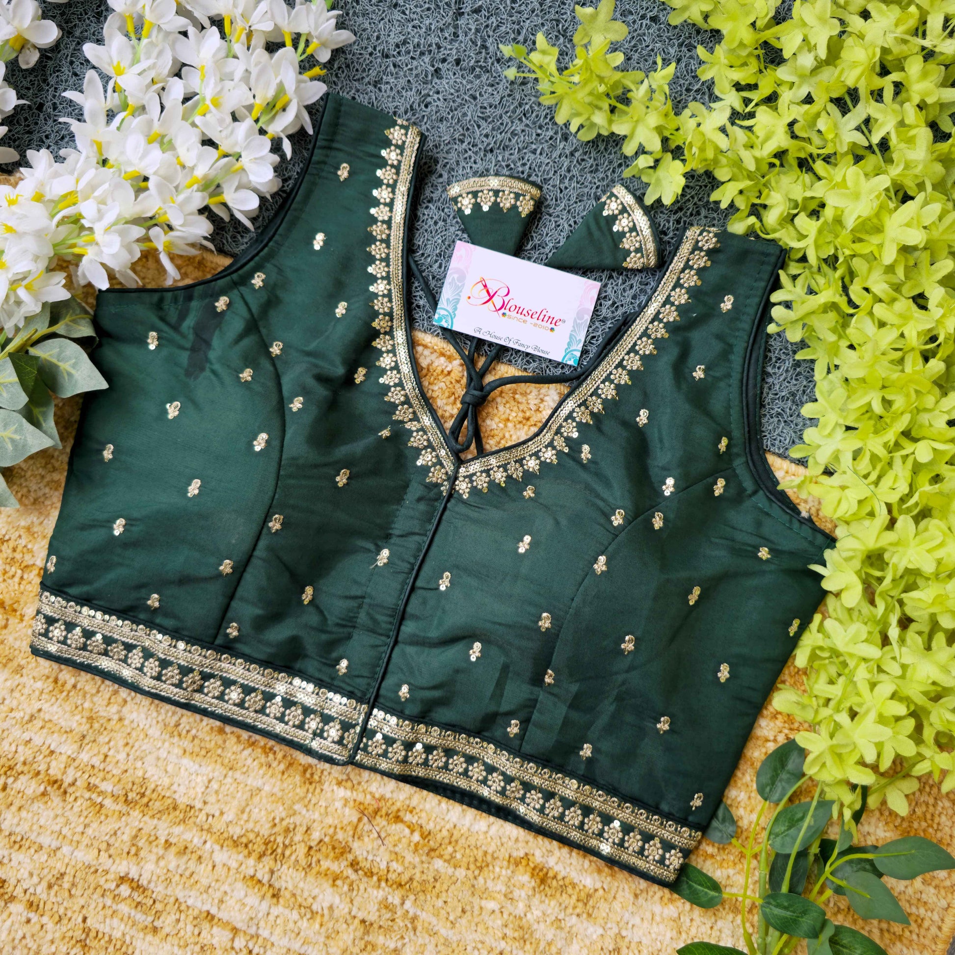 Trendy Slub Silk Embroidery Blouse Collection at Wholesale Prices