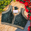 Latest Slub Silk Embroidery Blouses – Trendy & Affordable Wholesale Collection