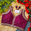 Latest Slub Silk Embroidery Blouses – Trendy & Affordable Wholesale Collection