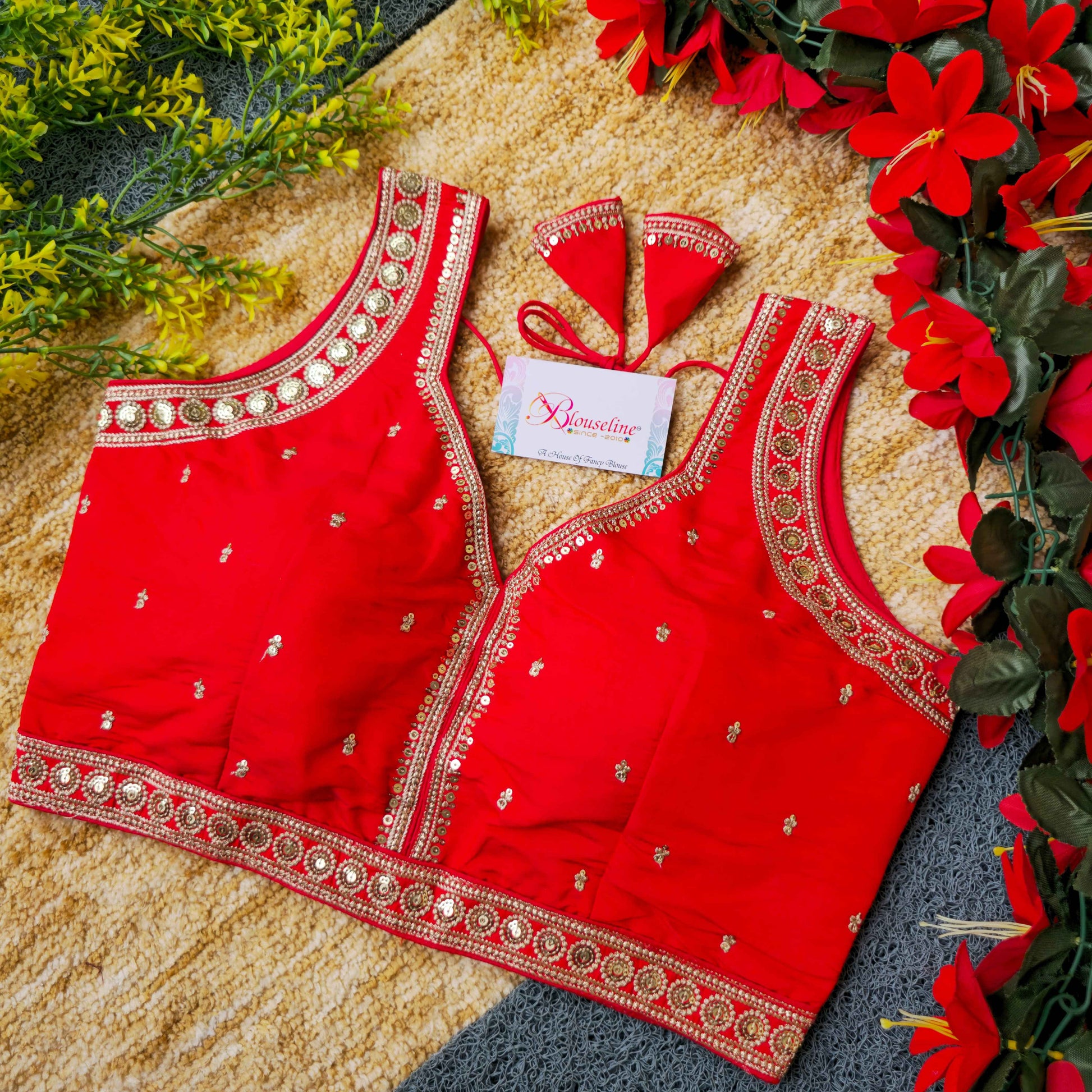 Latest Slub Silk Embroidery Blouses – Trendy & Affordable Wholesale Collection