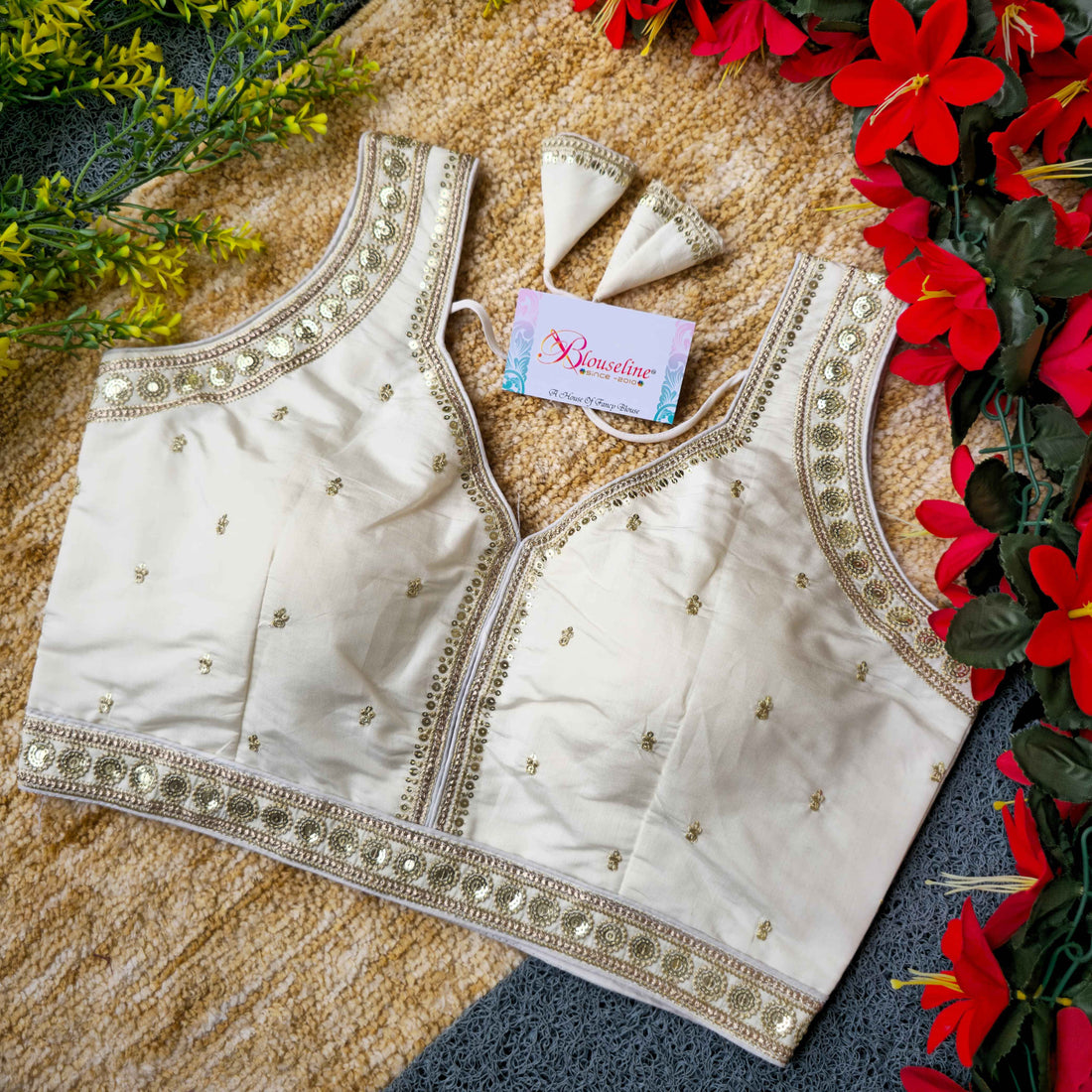 Latest Slub Silk Embroidery Blouses – Trendy & Affordable Wholesale Collection