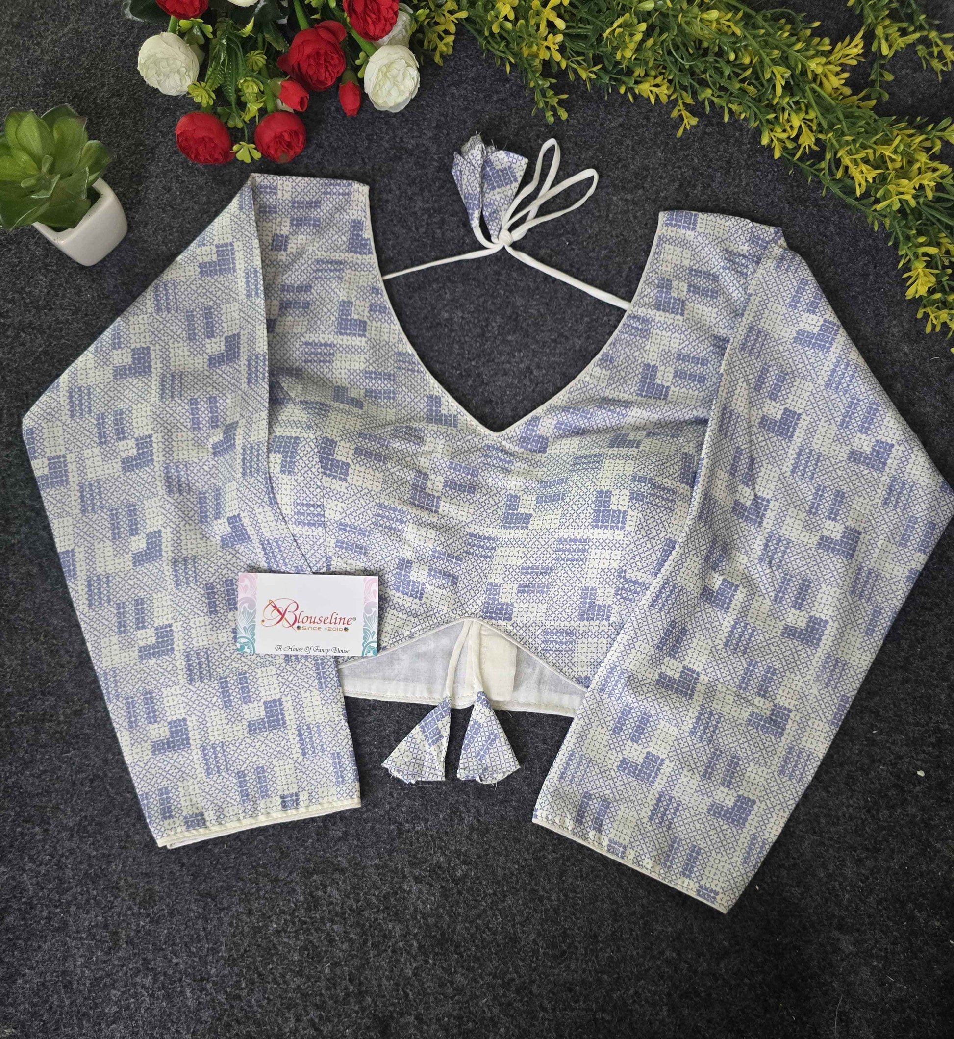 Wholesale Camric Cotton Blouses with Soft Mill Prints – Latest Trend by Blouseline