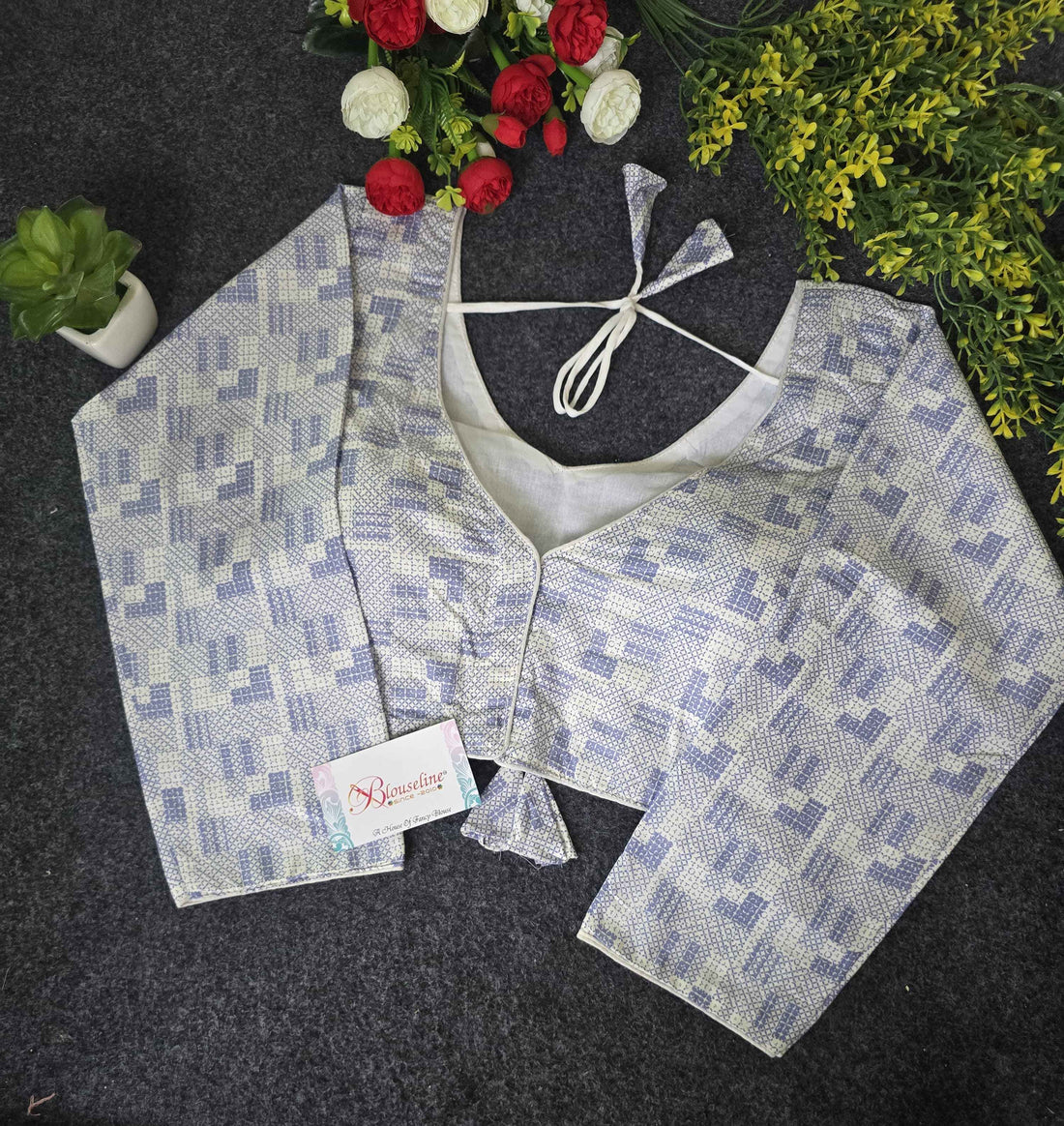 Wholesale Camric Cotton Blouses with Soft Mill Prints – Latest Trend by Blouseline