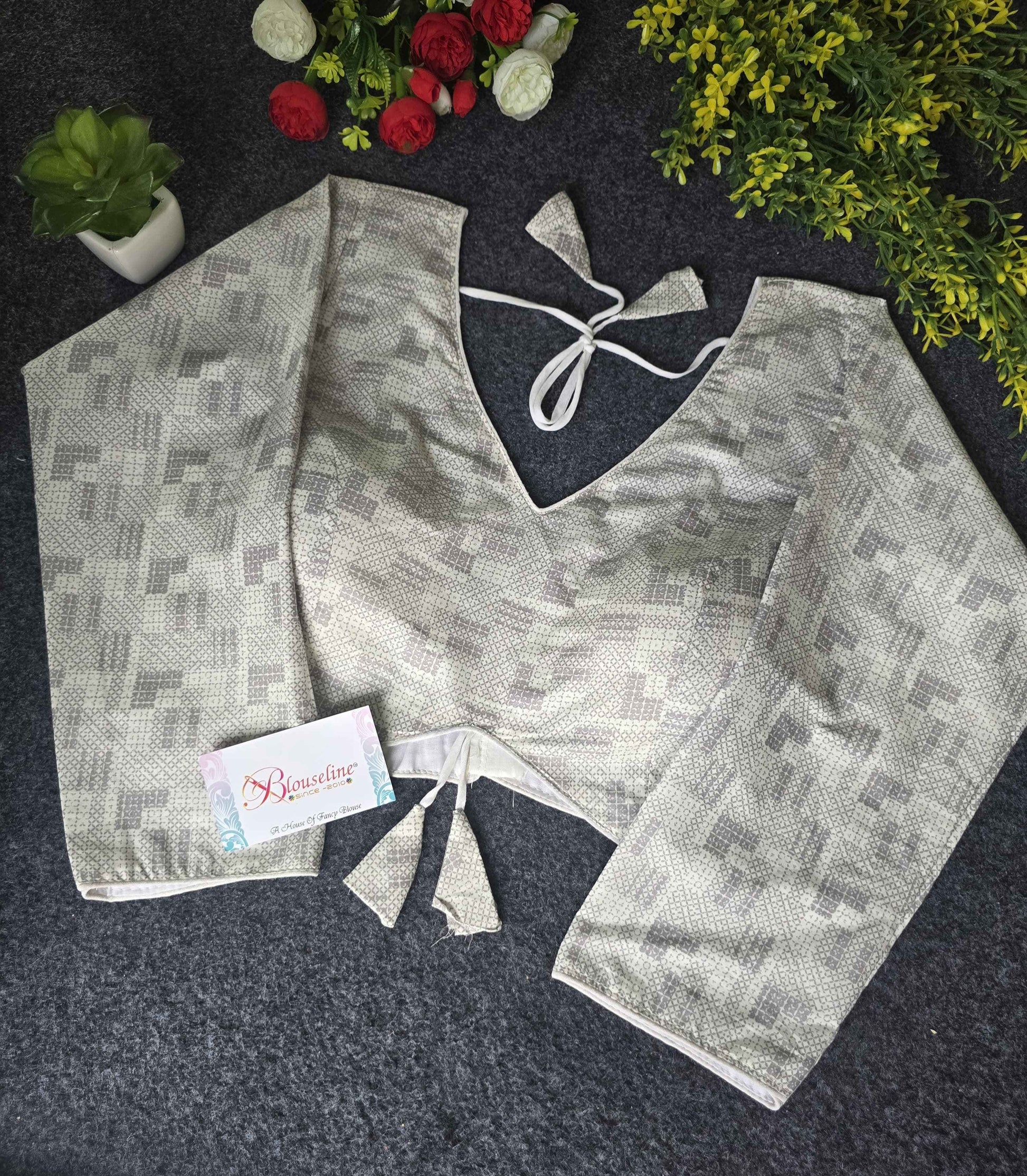 Wholesale Camric Cotton Blouses with Soft Mill Prints – Latest Trend by Blouseline