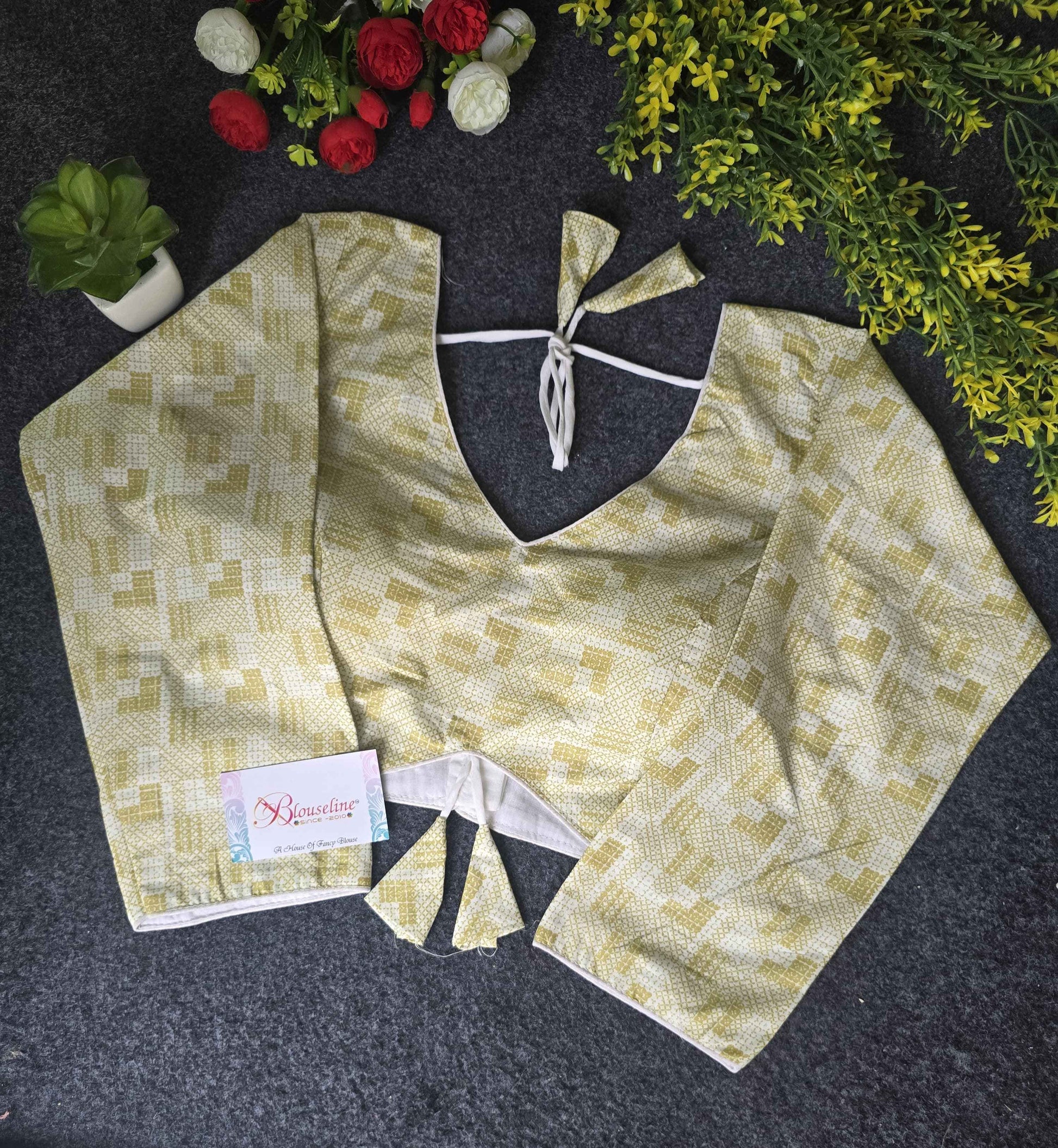 Wholesale Camric Cotton Blouses with Soft Mill Prints – Latest Trend by Blouseline