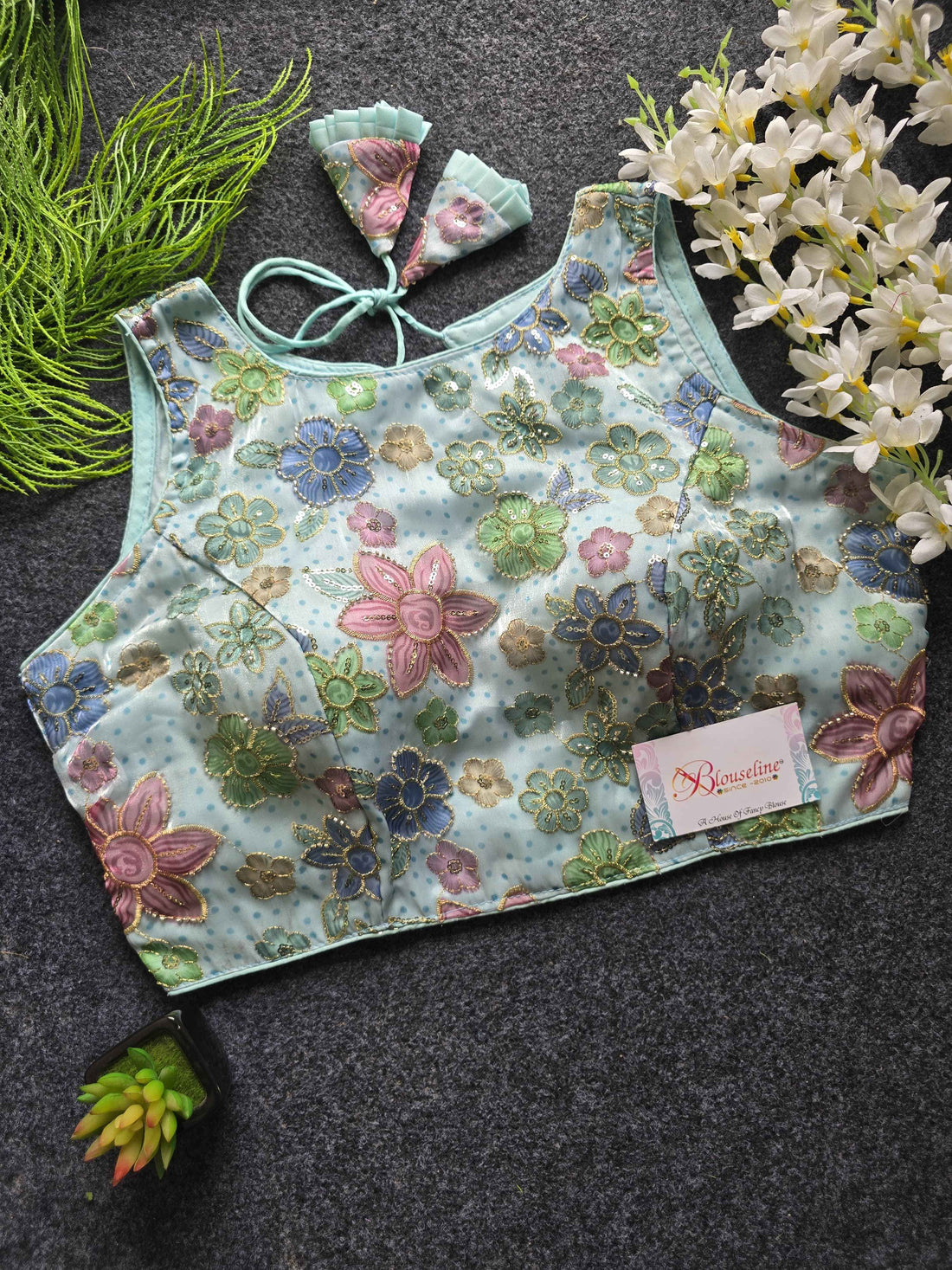 Designer jimmy Choo Blouses with Beads Work - BlouseLine