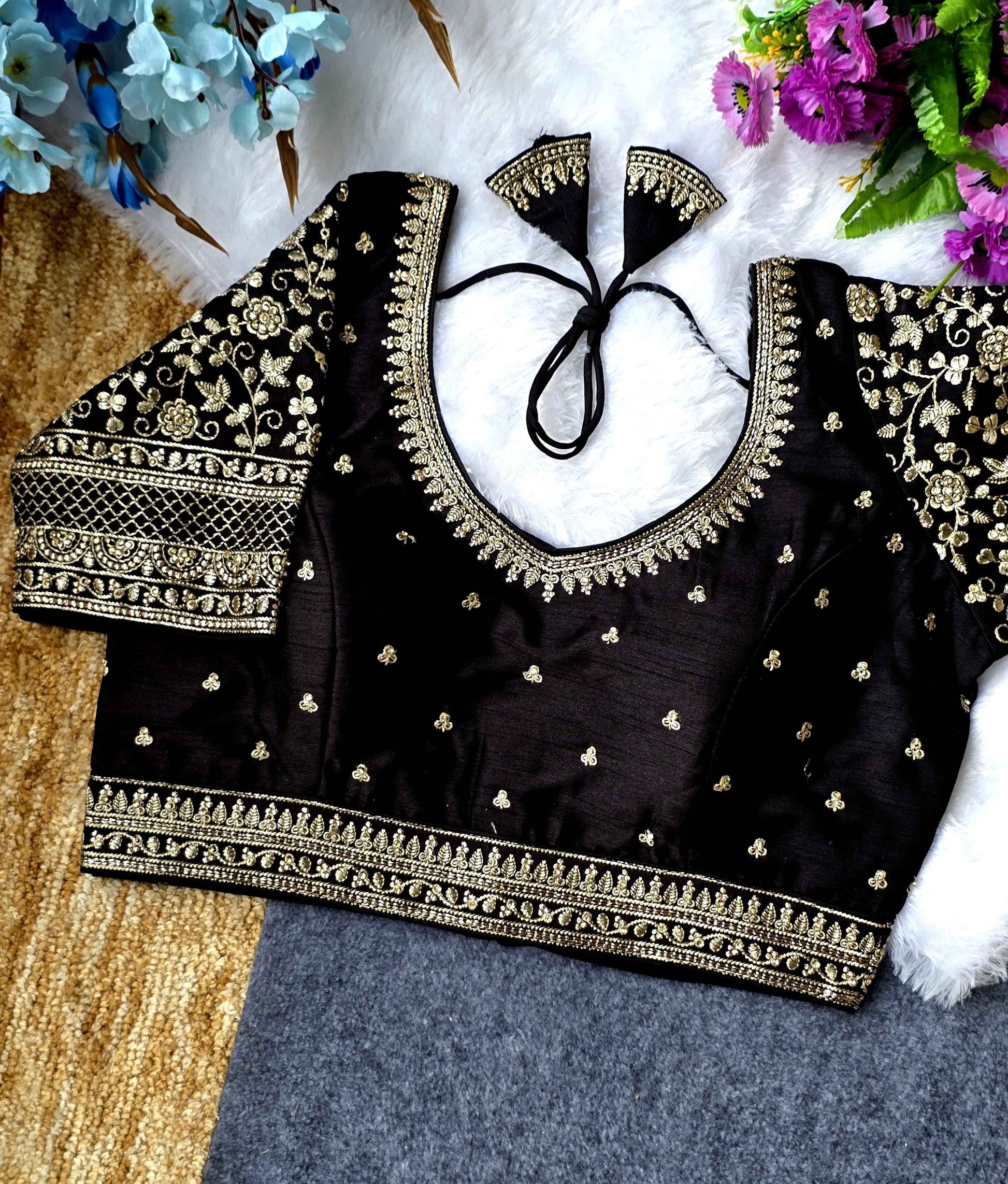 Silk Embroidered Blouse Manufacturer in Surat - BlouseLine