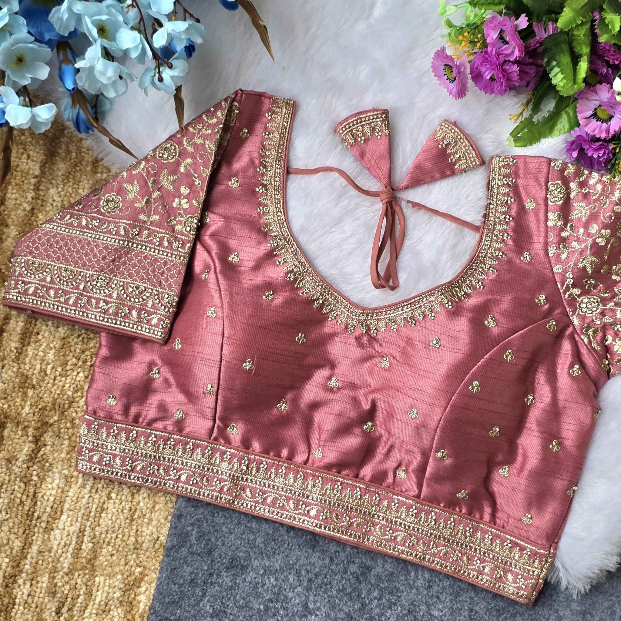 Silk Embroidered Blouse Manufacturer in Surat - BlouseLine