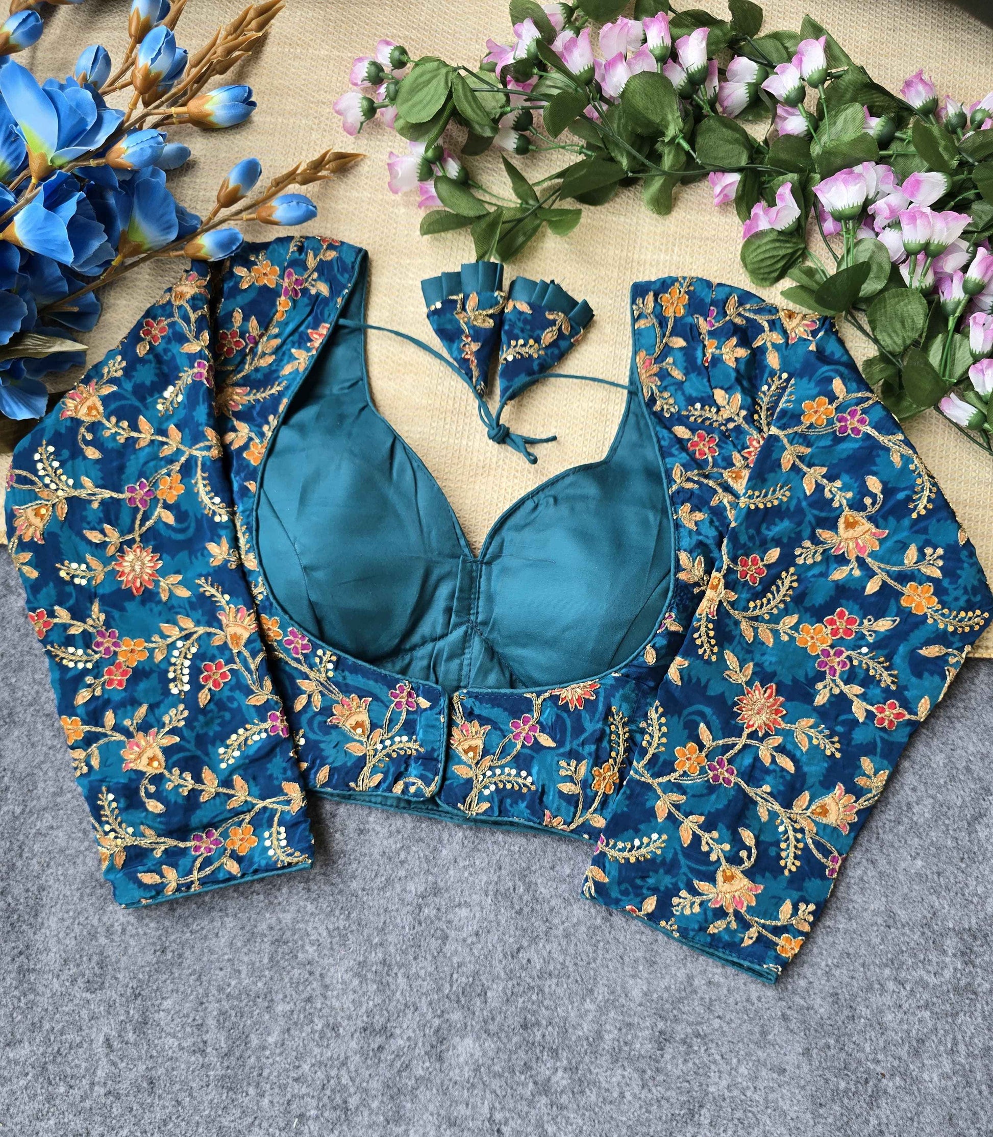 Viscose Crepe Printed Blouse Manufacturer in Surat - BlouseLine