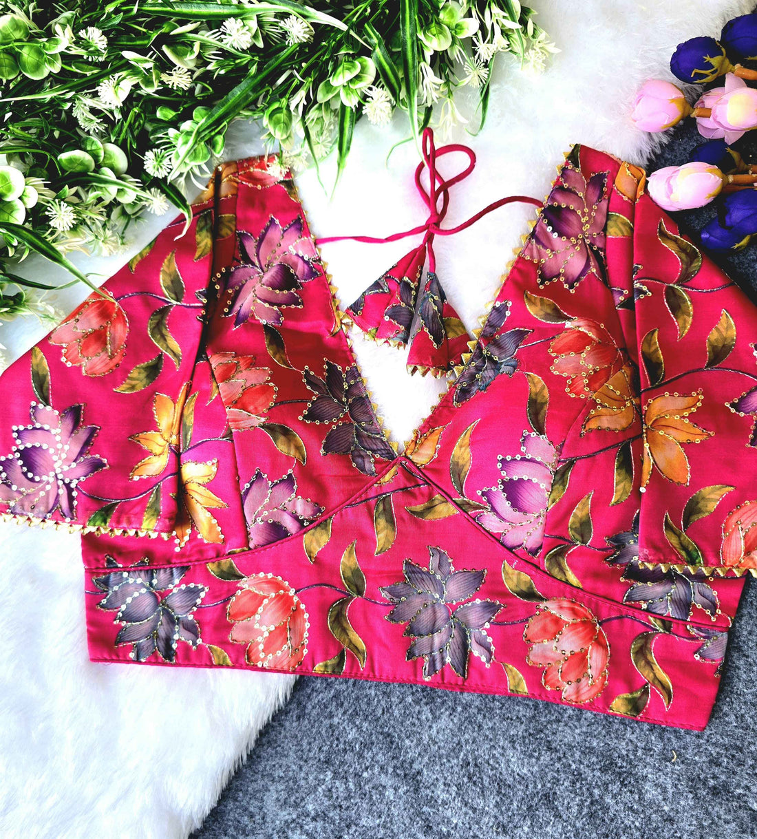 Fancy Organza Blouse Wholesaler in Surat | BlouseLine