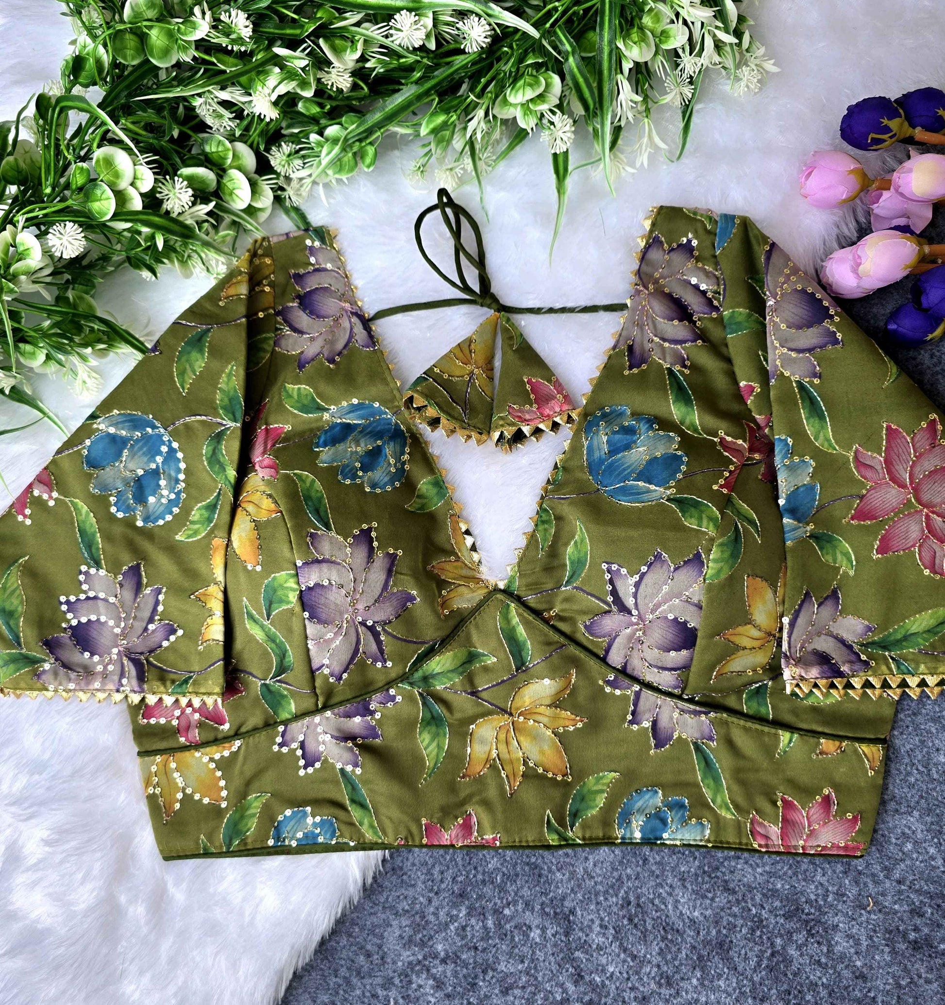 Fancy Organza Blouse Wholesaler in Surat | BlouseLine