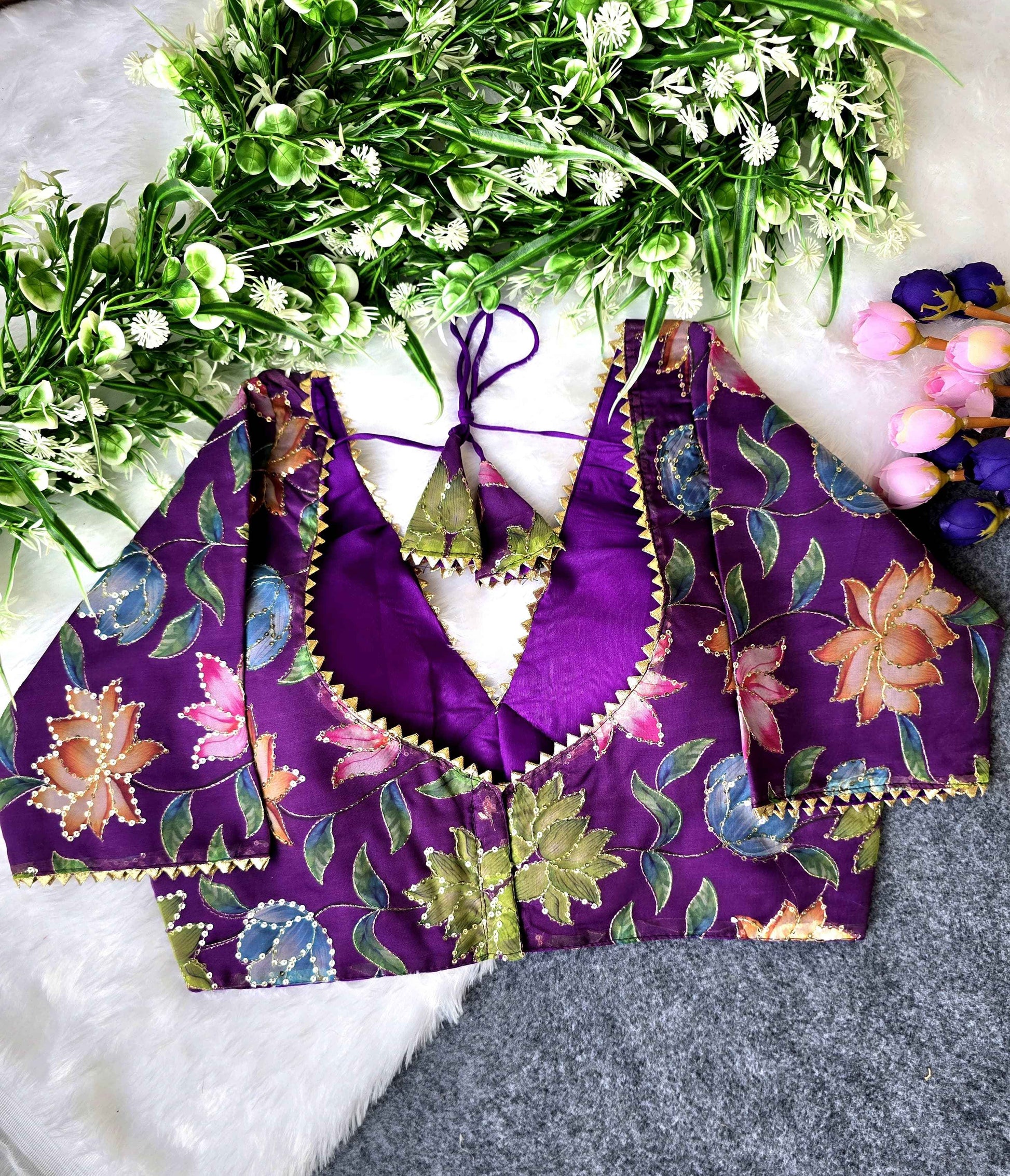 Fancy Organza Blouse Wholesaler in Surat | BlouseLine