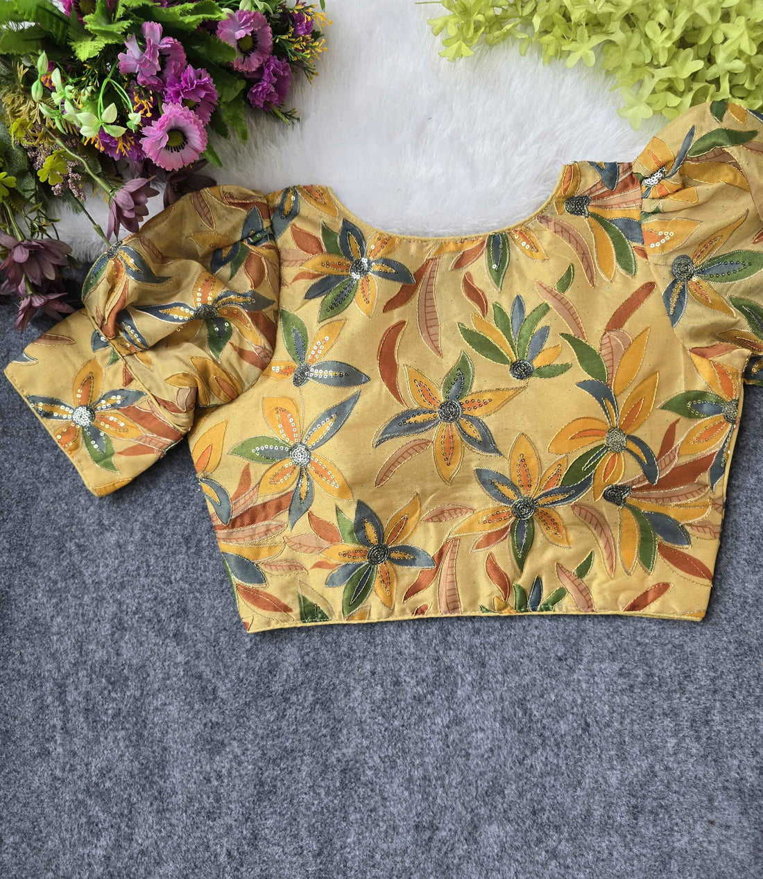 Position Print Embroidered Blouse Manufacturer | Surat | BlouseLine