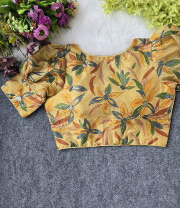 Position Print Embroidered Blouse Manufacturer | Surat | BlouseLine
