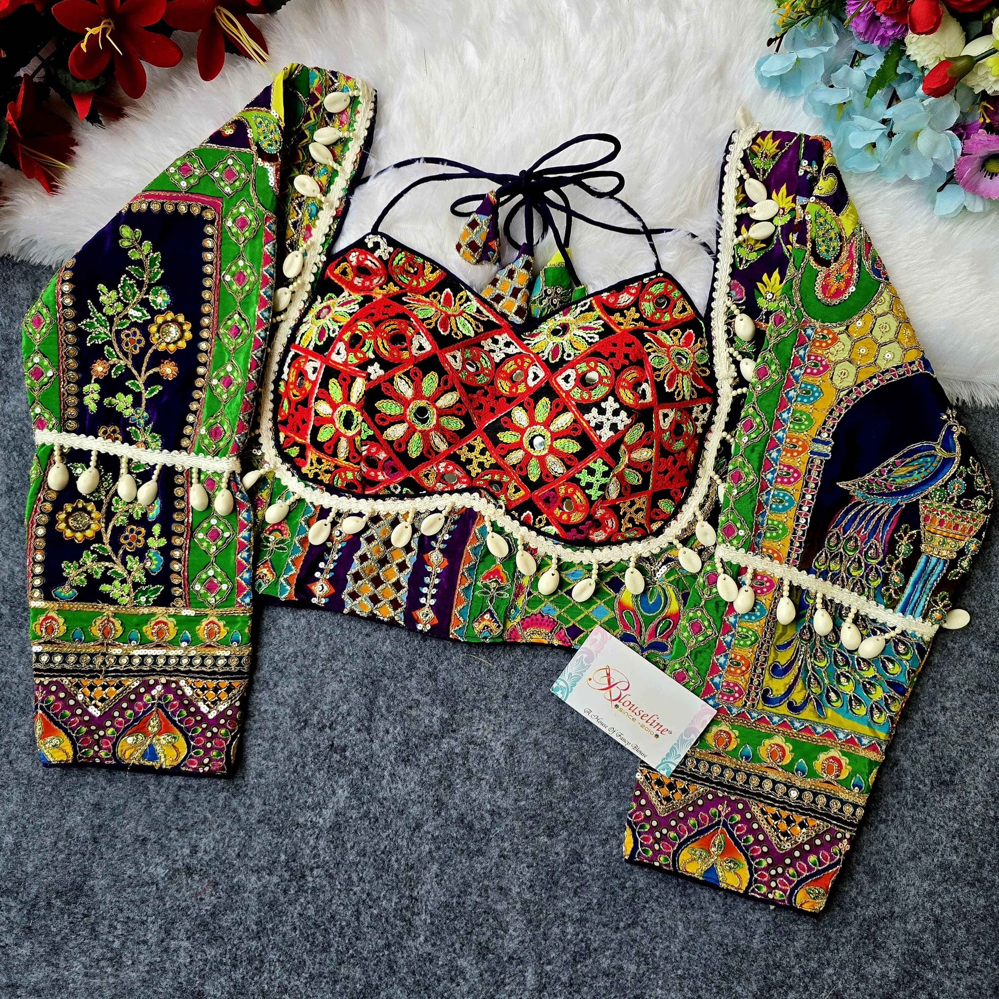 New Navratri Collection Crepe Viscose Position Blouse Manufacturer in Surat