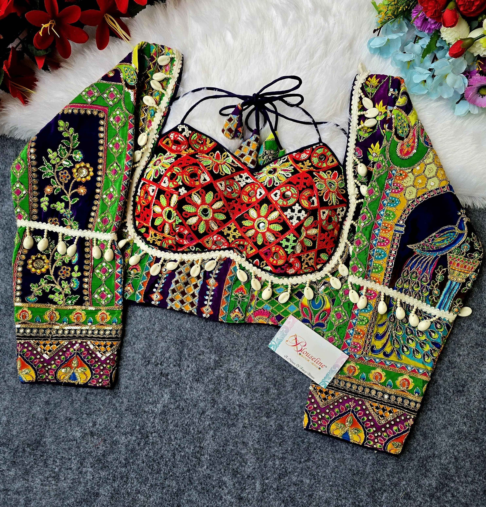 New Navratri Collection Crepe Viscose Position Blouse Manufacturer in Surat