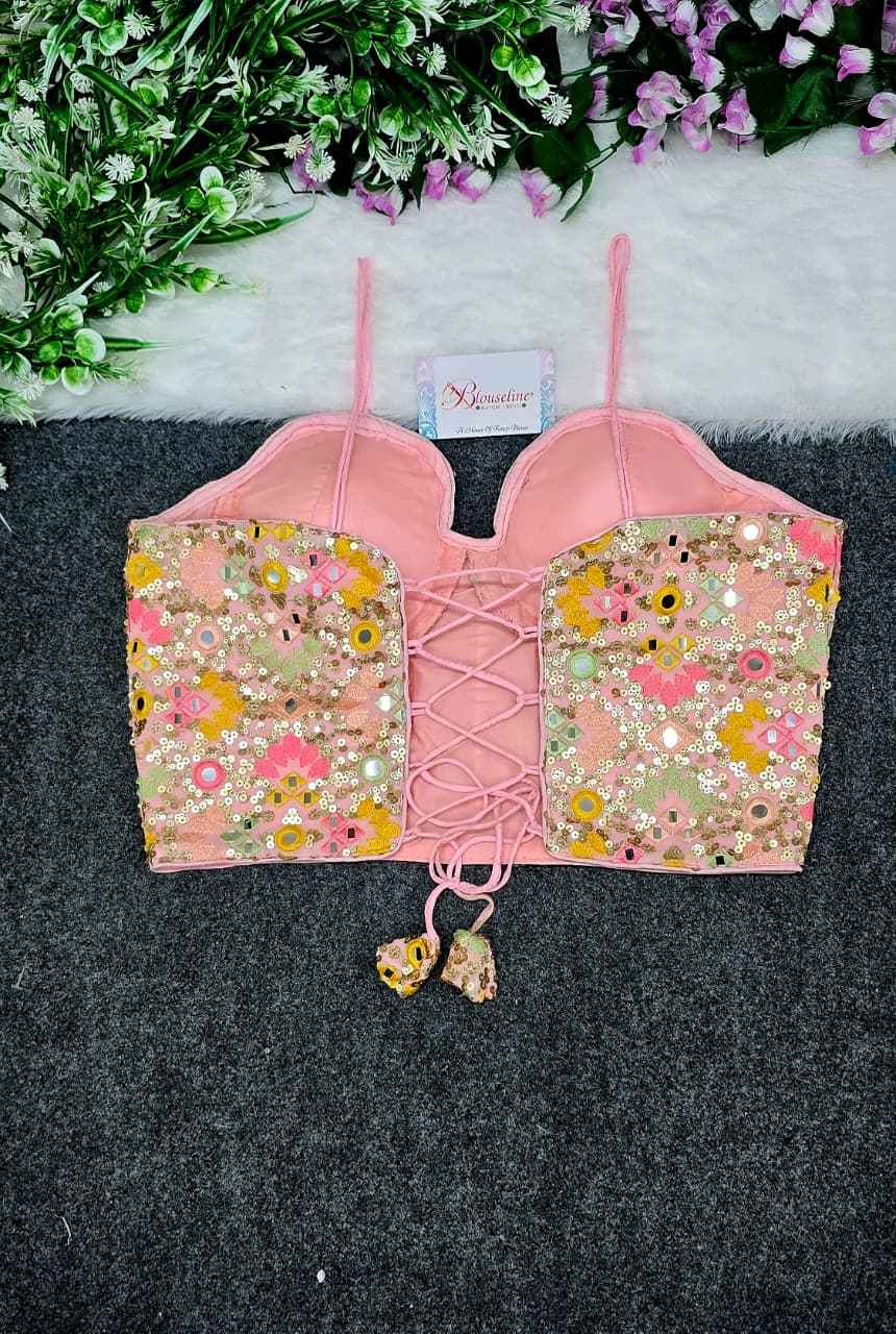 Designer Embroidery Crepe Viscose Blouse Manufacturer in Surat – BlouseLine