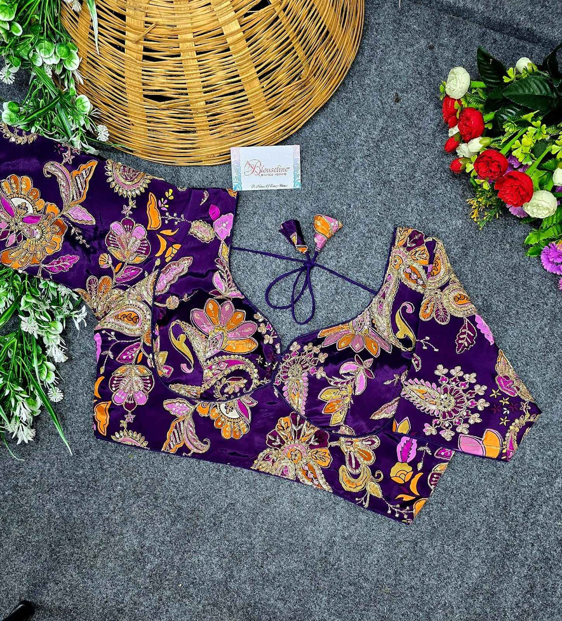 Fancy Crepe Viscose Position Print Blouse Supplier in Surat – BlouseLine