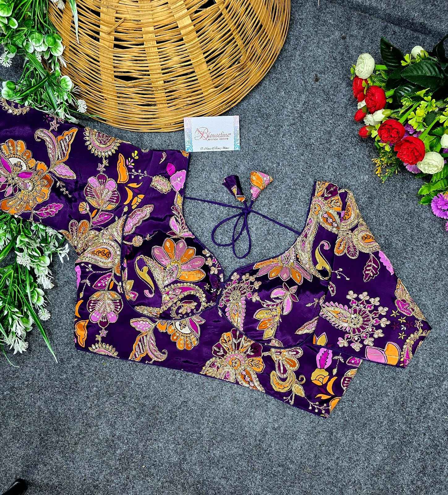 Fancy Crepe Viscose Position Print Blouse Supplier in Surat – BlouseLine