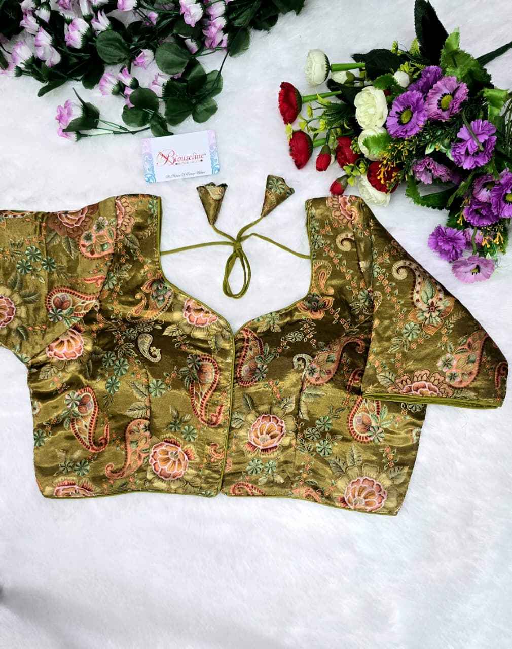 Crepe Viscose Position Print Blouse Wholesaler – BlouseLine