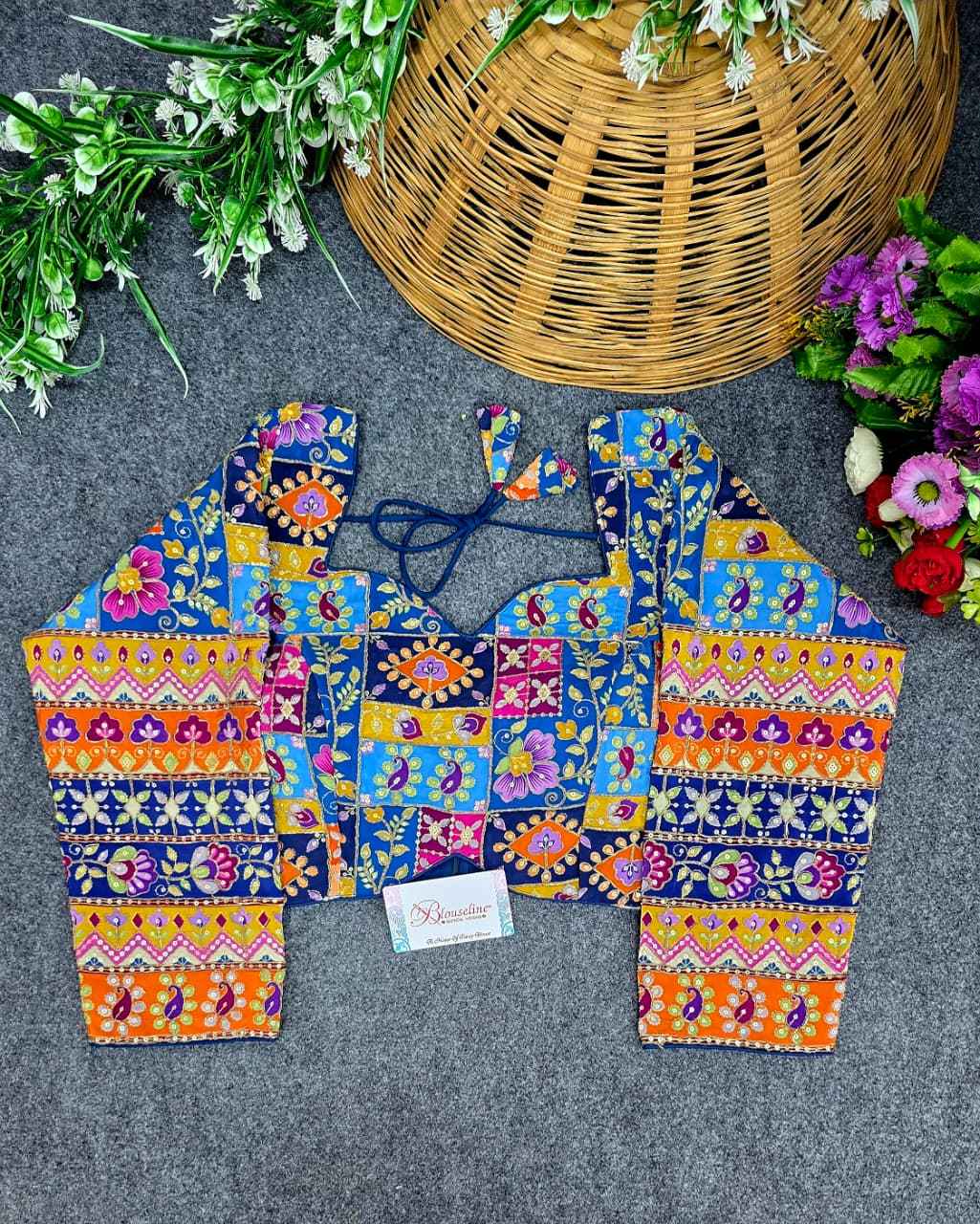 Crepe Viscose Position Print Blouse Wholesaler – BlouseLine